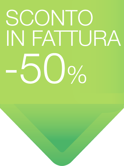Sconto in fattura 50%